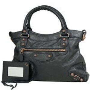 Balenciaga The Giant Town handbag shoulder bag black leather